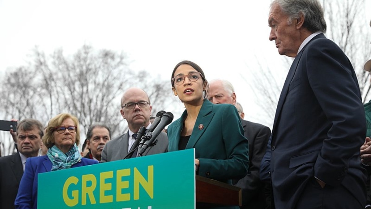 Socialist Democrat Alexandria Ocasio Cortez, D-N.Y., announced the sweeping Green New Deal -- a proposal to effectively "transform" the U.S. economy within 10 years to eliminate farting cows and save the planet from what some Democrats say is its impending doom. A United Nations report late last year said that urgent action is needed to avert some consequences of climate change, but did not specify the costs or risks of such action. (AP photo.)