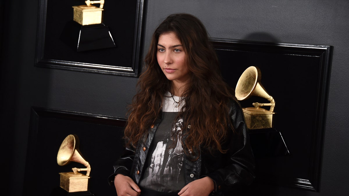 Toni Cornell honors her late father, Chris Cornell, at the 61st annual Grammy Awards at the Staples Center on Sunday, Feb. 10, 2019, in Los Angeles, Calif.