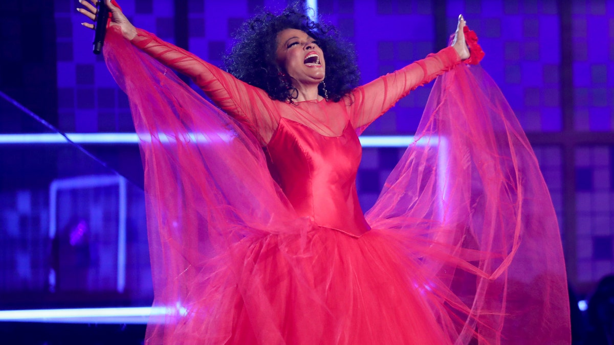 Diana Ross performs a medley at the 61st annual Grammy Awards on Sunday, Feb. 10, 2019, in Los Angeles.
