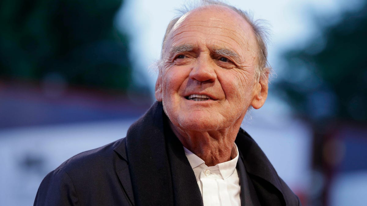 FILE - In this Thursday, Sept. 10, 2015, file photo, Actor Bruno Ganz arrives for the screening of the movie Remember at the 72nd edition of the Venice Film Festival in Venice, Italy. Bruno Ganz has died at 77.
