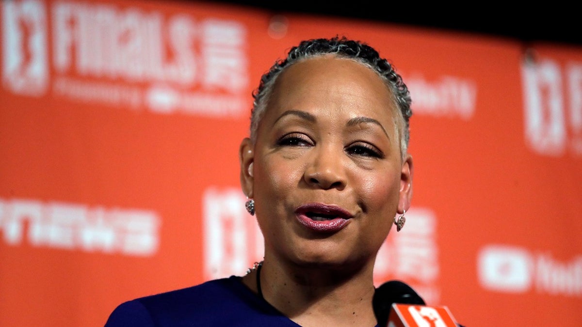 Lisa Borders has resigned as president and CEO of Time's Up, the gender equality initiative formed in 2018, in response to sexual misconduct allegations in Hollywood. (AP Photo/Elaine Thompson, File)