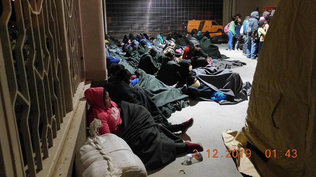 A group of 311 migrants, mostly Central American families and unaccompanied minors, was captured Monday near El Paso, Texas. (Customs and Border Protection)