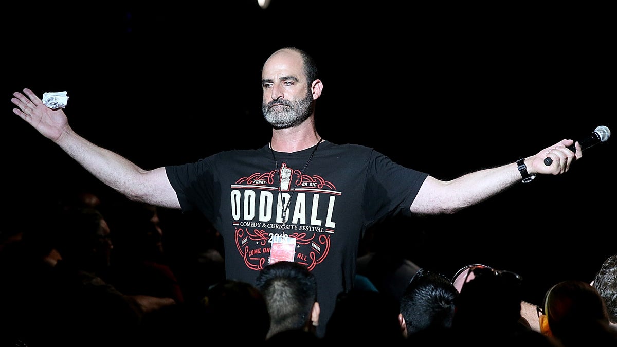 Brody Stevens performs during the Funny Or Die Oddball Comedy Festival at the Austin360 Amphitheater on Sept. 21, 2014 in Austin, Texas.