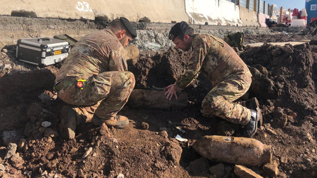 Rome’s Ciampino airport remained closed while technicians with the military defused and removed devices.