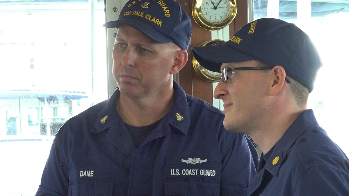 Crew members on the boat discuss recent cocaine busts. 