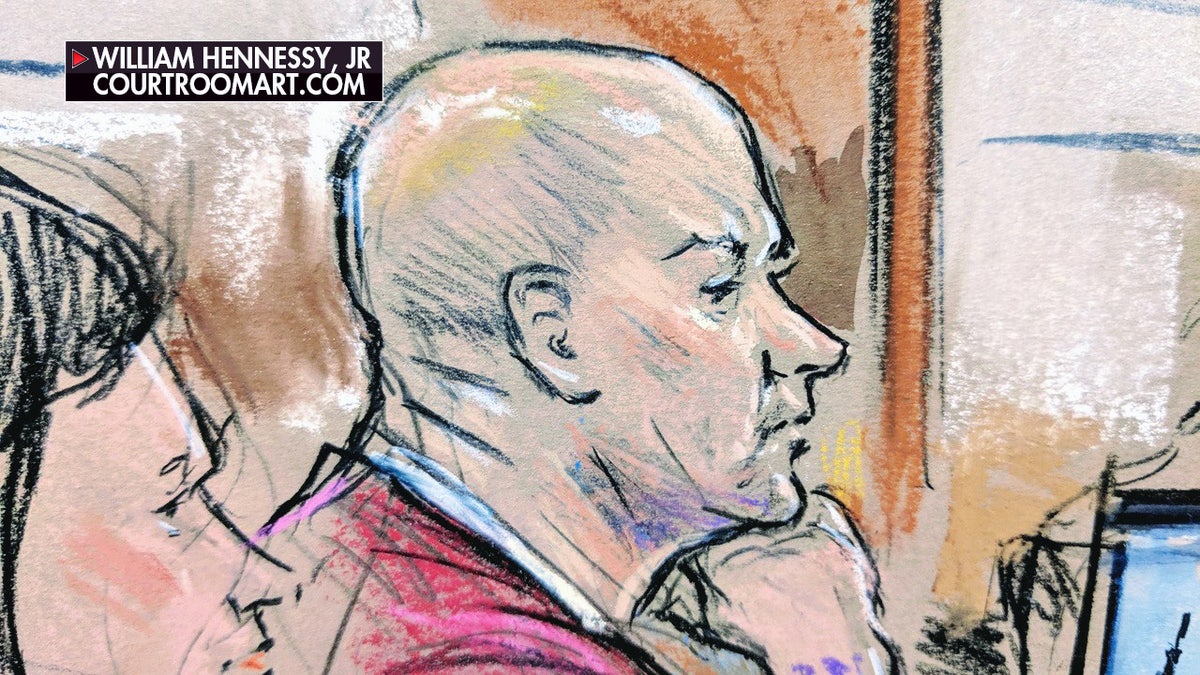 Lt. Christopher Paul Hasson appears in federal court Thursday.