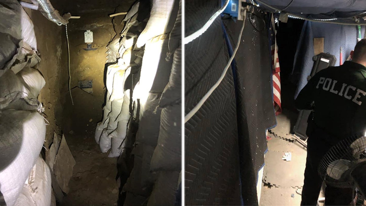 The Fontana Police Department posted pictures of a secret hideaway and shooting range they discovered at the residence of a “known gang member” on Thursday night.