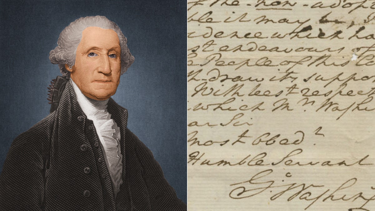 George Washington, circa 1780/The letter on God and the Constitution.