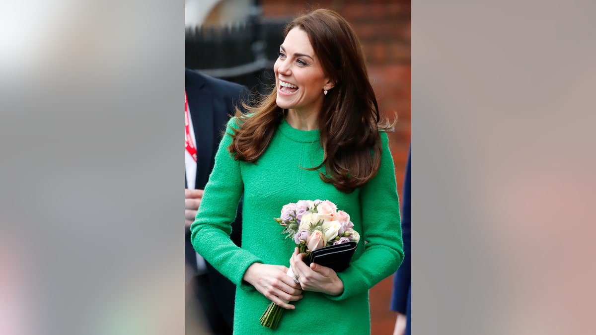 Catherine, Duchess of Cambridge, visits Lavender Primary School in support of Place2Be's Children's Mental Health Week 2019 on Feb. 5, 2019 in London. Place2Be, of which The Duchess is Patron, is a UK children's mental health charity providing in-school support and training to improve the emotional well-being of pupils, families, teachers and school staff. (Photo by Max Mumby/Indigo/Getty Images)