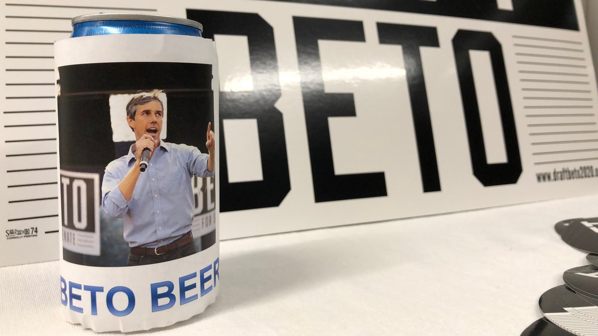 Draft Beto organizers created 'Beto Beer' to create a buzz about O'Rourke's presidential possibilities. (Rob DiRienzo/Fox News)