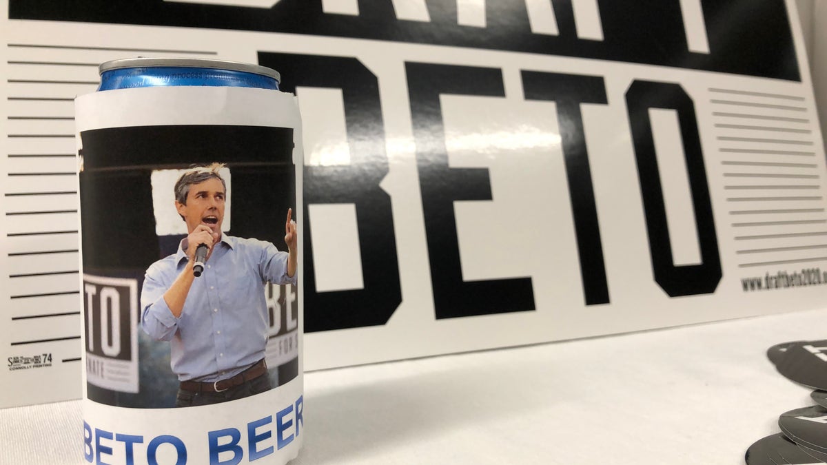 Draft Beto organizers created 'Beto Beer' to create a buzz about O'Rourke's presidential possibilities. (Rob DiRienzo/Fox News)