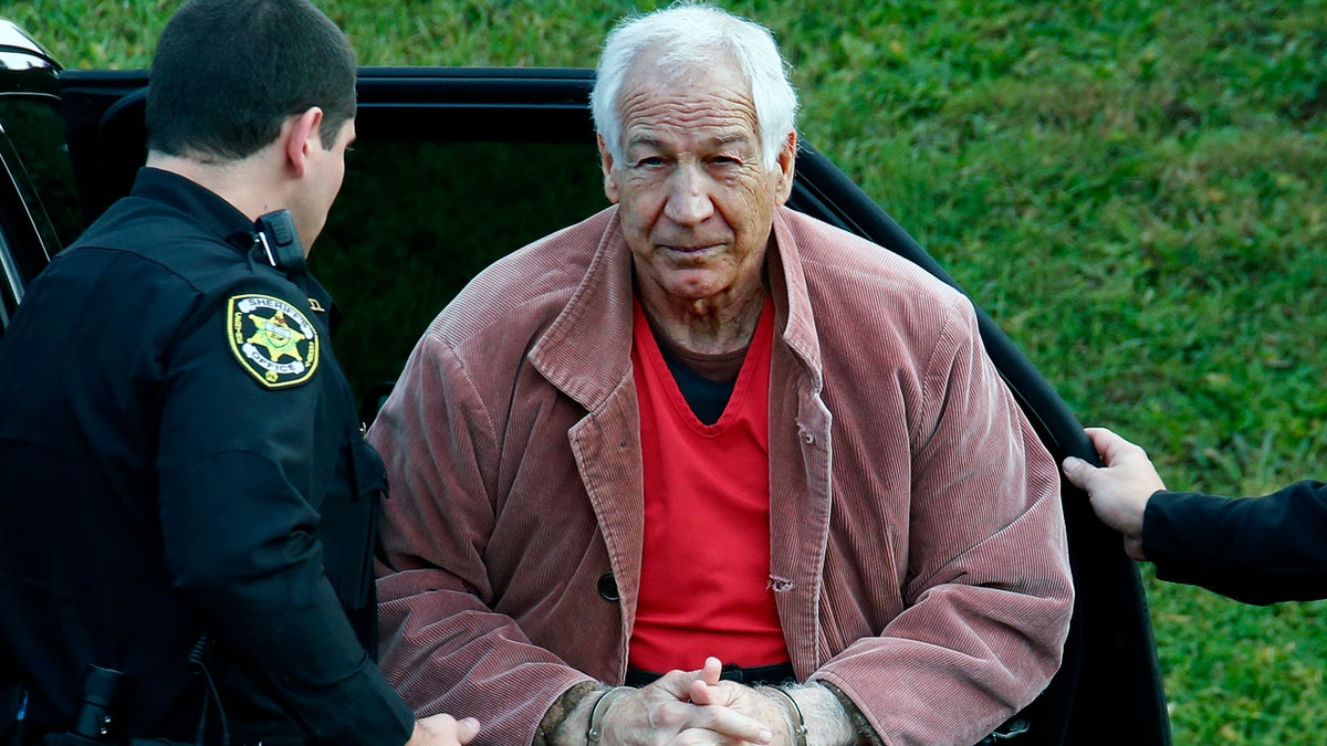 Jerry Sandusky, pictured in 2015, was sentenced in 2012 to 30 to 60 years in state prison for sexual abuse of 10 boys. (AP Photo/Gene J. Puskar, File)