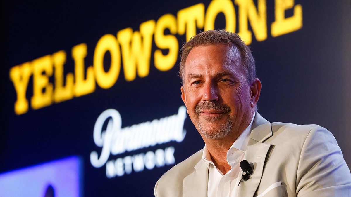 Kevin Costner attends 'A conversation with Kevin Costner from Paramount Network and Yellowstone' during the Cannes Lions Festival 2018.