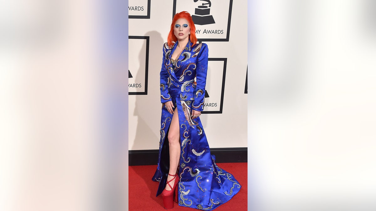 Singer Lady Gaga arrives at The 58th GRAMMY Awards at Staples Center on February 15, 2016 in Los Angeles, California.