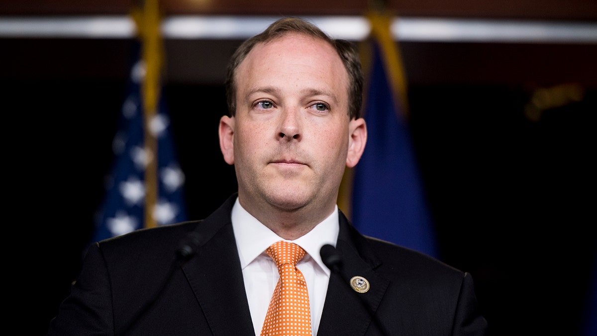 UNITED STATES - SEPTEMBER 6: Rep. Lee Zeldin, R-N.Y., speaks during the press conference calling on President Trump to declassify the Carter Page FISA applications on Thursday, Sept. 6, 2018. (Photo By Bill Clark/CQ Roll Call)
