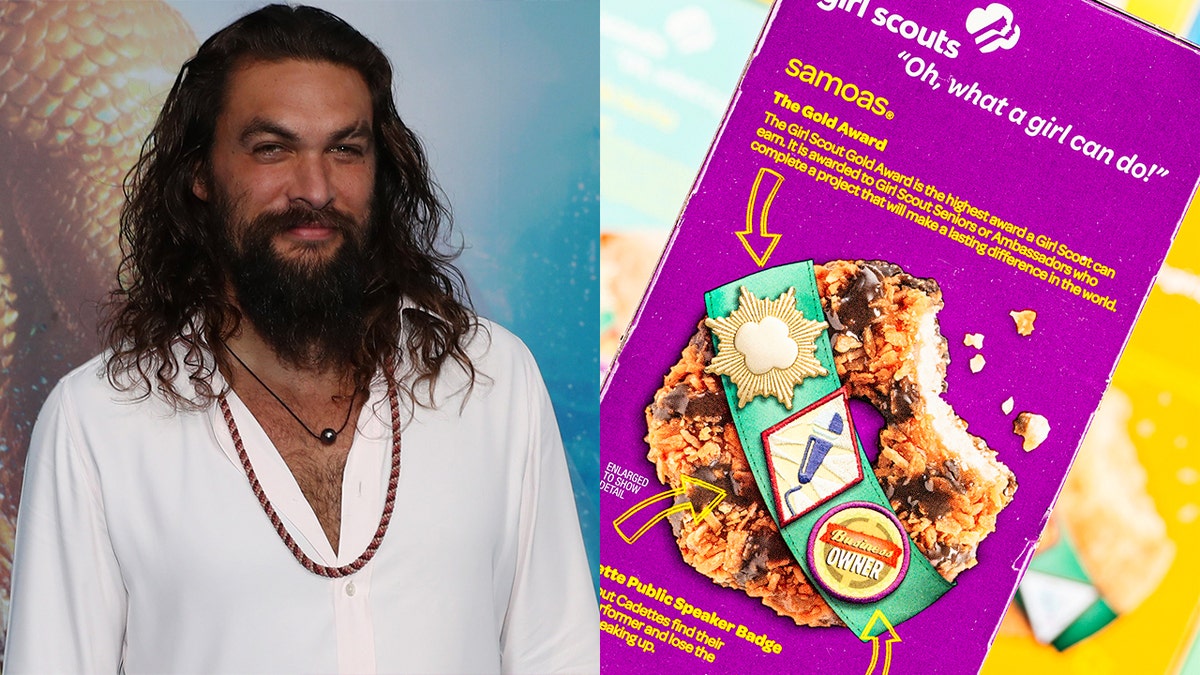 Her Momoa-themed Samoas are apparently very popular with the local moms.