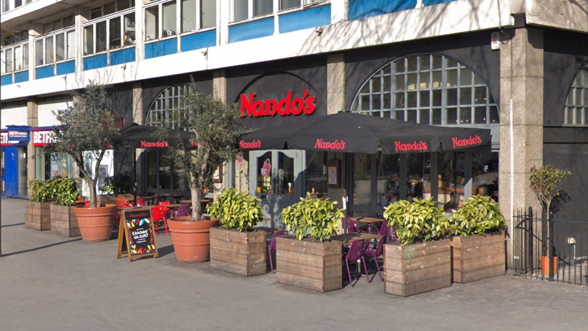 The customer, who revealed he was at a Nando's restaurant in London, likely gave the staff a good scare.