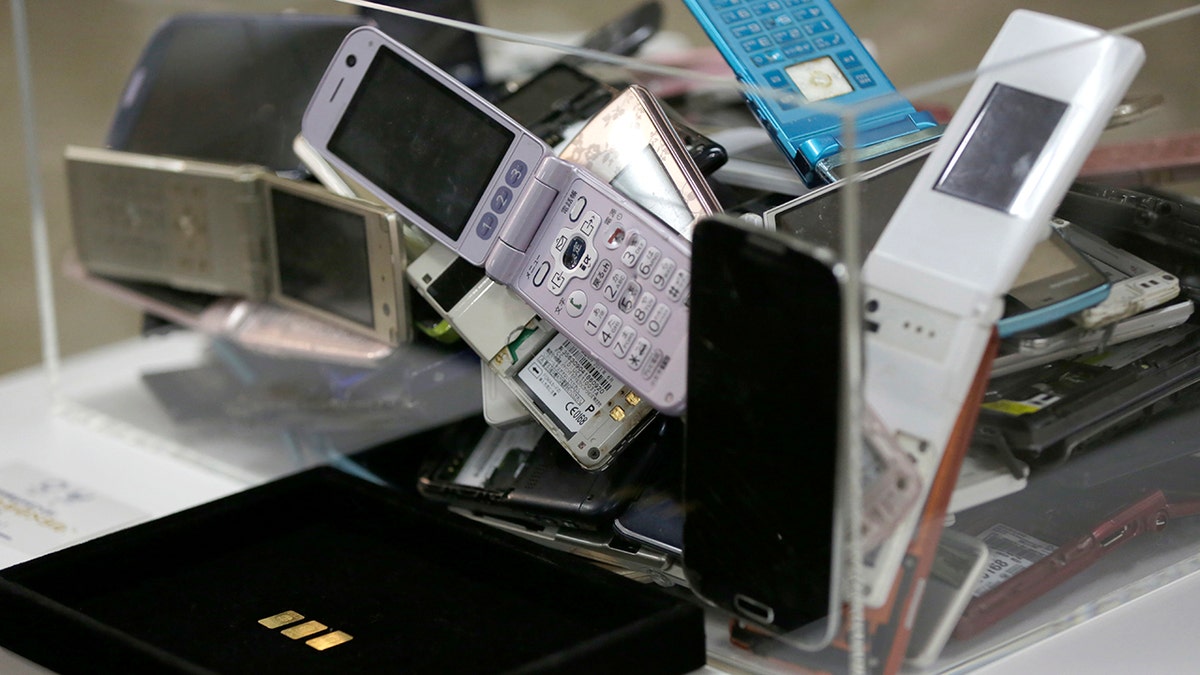 Tokyo Olympic organizers said in a statement Friday, Feb. 8, 2019, they expect to collect enough obsolete electronic devices by the end of March to reach the amount that will be required to manufacture all Olympic and Paralympic medals.