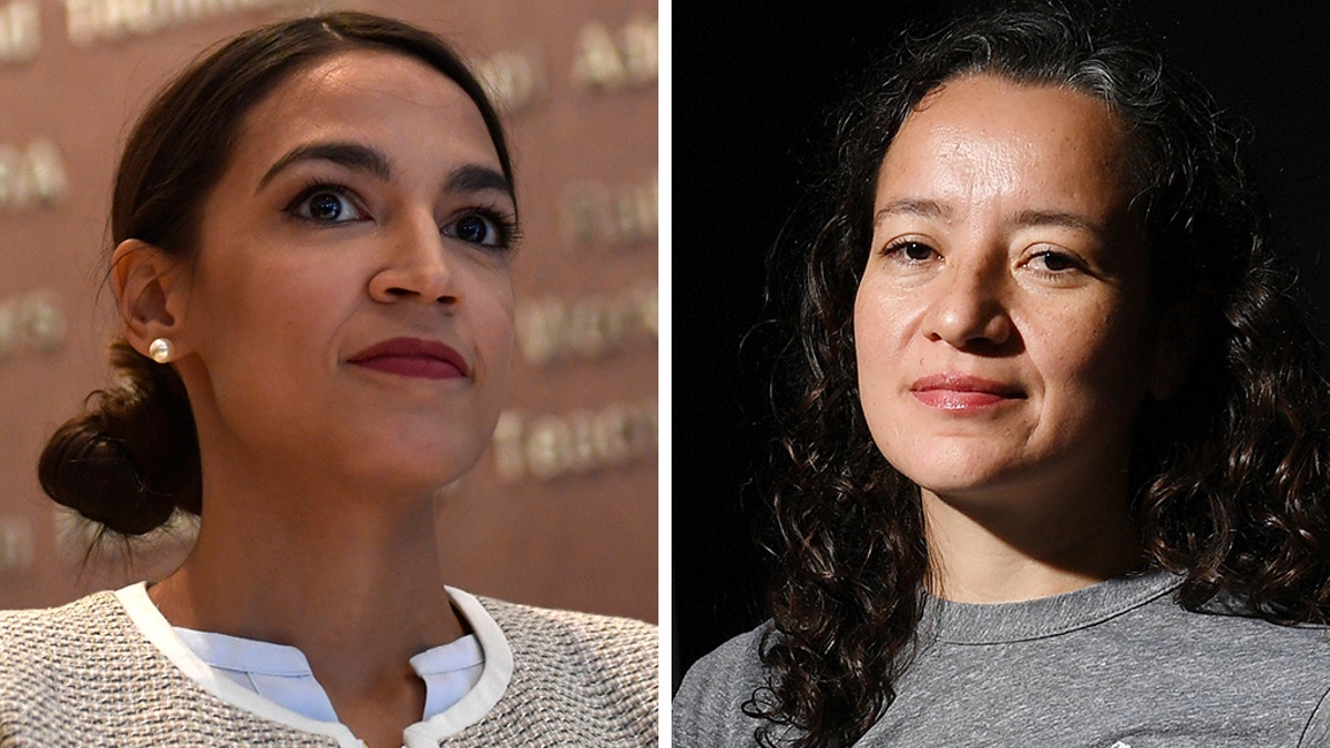 Ana Maria Archila of New York, N.Y., right, will be the guest of Rep. Alexandria Ocasio-Cortez, D-N.Y., for the State of the Union.