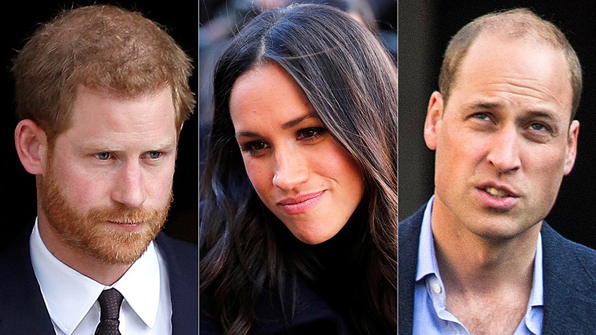 Prince Harry (left) and Prince William may have clashed over Meghan Markle.