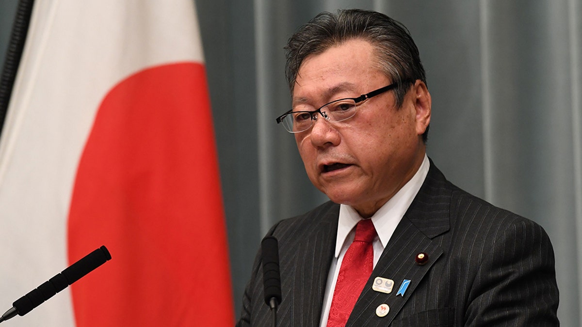 Japanese Olympic Minister Yoshitaka Sakurada has been forced to apologize after arriving three minutes late to a parliamentary meeting on Thursday
