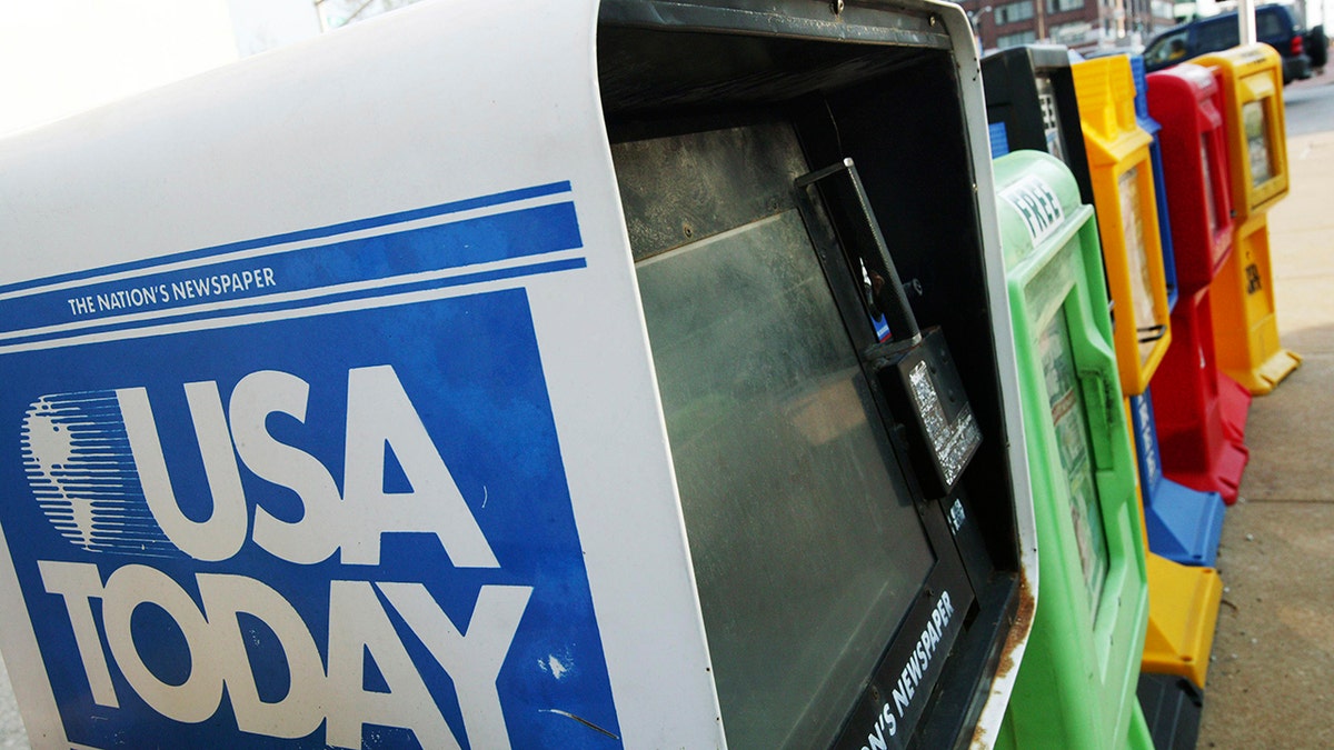 St. Louis, MO. A USA Today newspaper dispenser