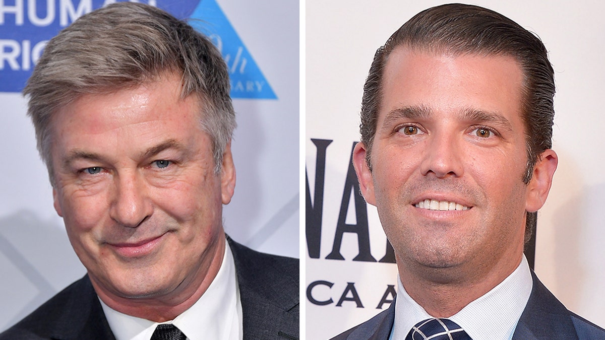 Alec Baldwin and Donald Trump Jr., engaged in a Twitter sparring match on Tuesday.