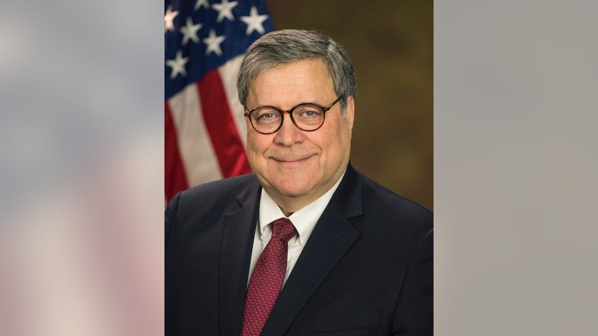 Attorney General William Barr in an official portrait released Thursday by the Justice Department.