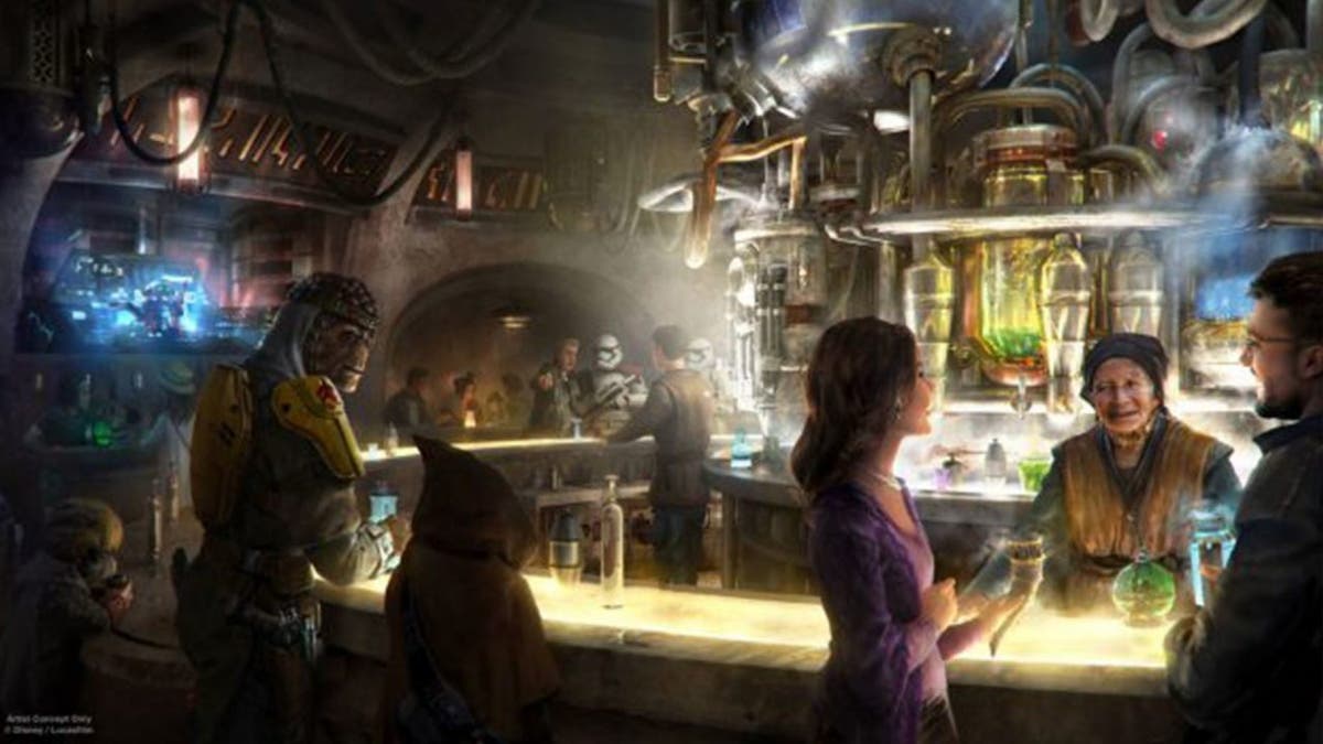 Reps for the theme park confirmed via Twitter that visitors over 21 years old will only be allowed to drink in the confines of the upcoming Oga’s Cantina at the new Star Wars: Galaxy’s Edge attraction.