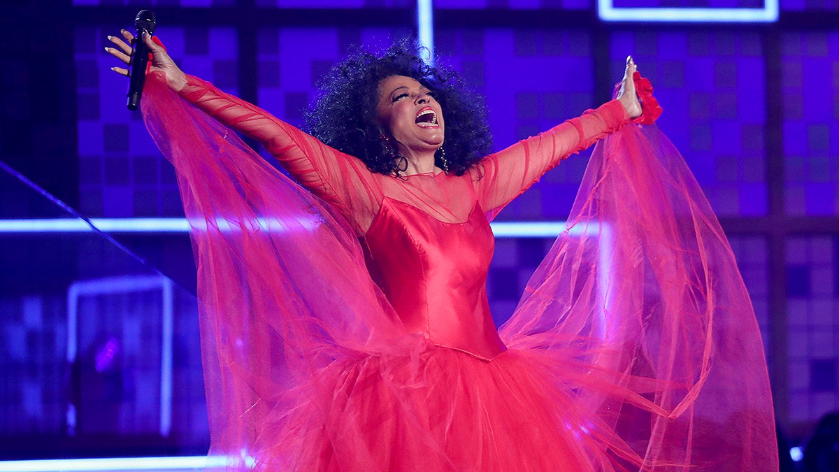 Diana Ross performs a medley at the 61st annual Grammy Awards on Sunday, Feb. 10, 2019, in Los Angeles. (Photo by Matt Sayles/Invision/AP)