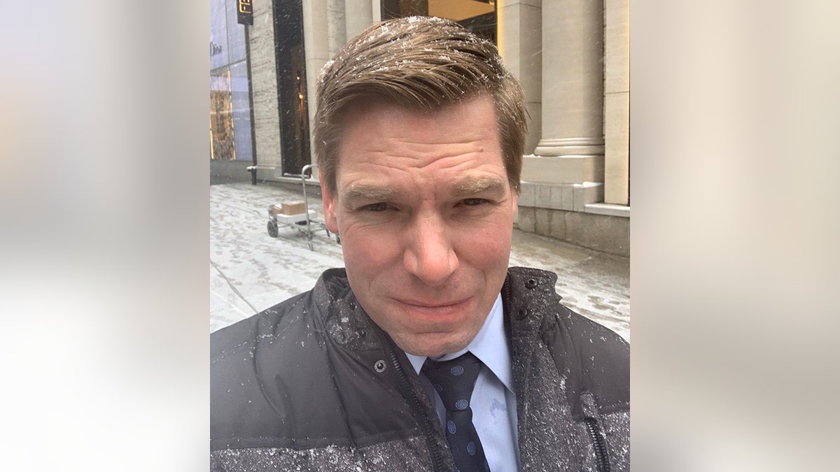 California Rep. Eric Swalwell was slammed on Twitter Wednesday for posting about his decision to bypass a coffee shop inside Trump Tower and walk a couple of extra blocks.