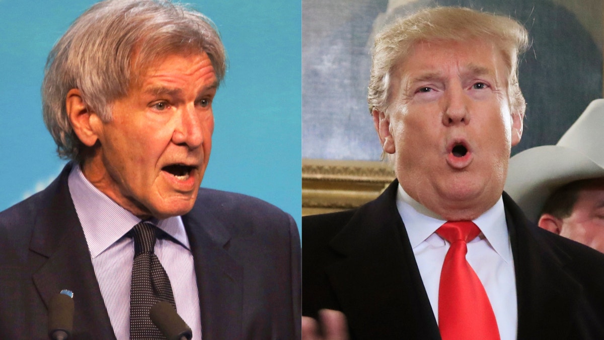 Harrison Ford and Donald Trump