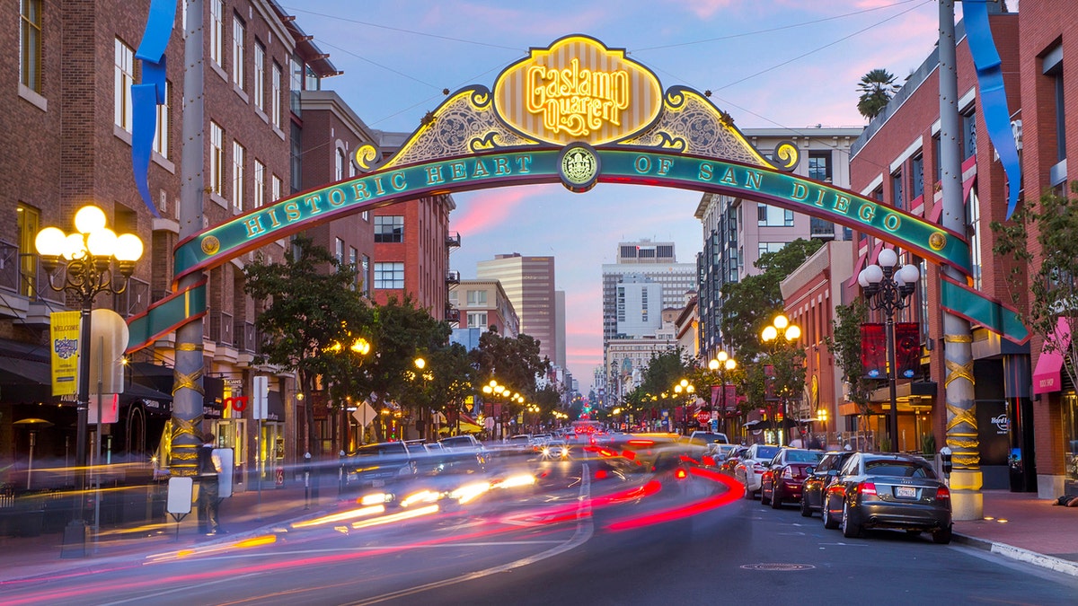 San Diego’s Gaslamp Quarter keeps things going with lively restaurants and bars.