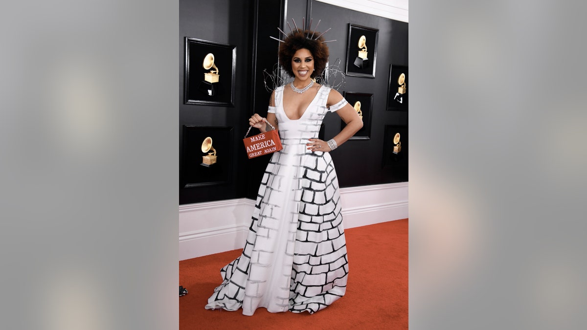 Singer Joy Villa arrives for the 61st Annual Grammy Awards on February 10, 2019, in Los Angeles. (Photo by VALERIE MACON / AFP)        (Photo credit should read VALERIE MACON/AFP/Getty Images)