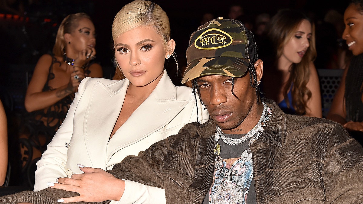 NEW YORK, NY - AUGUST 20:  Kylie Jenner and Travis Scott attend the 2018 MTV Video Music Awards at Radio City Music Hall on August 20, 2018 in New York City.  (Photo by Jeff Kravitz/FilmMagic)