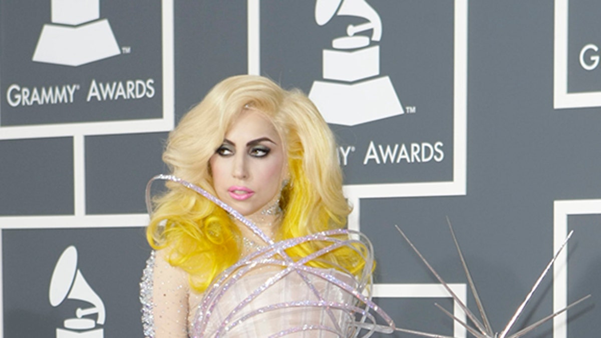 Grammys jaw dropping red carpet looks from Lady Gaga as David Bowie to CeeLo Green s all gold outfit Fox News