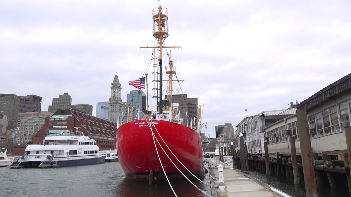Historic Nantucket lightship returns to Boston