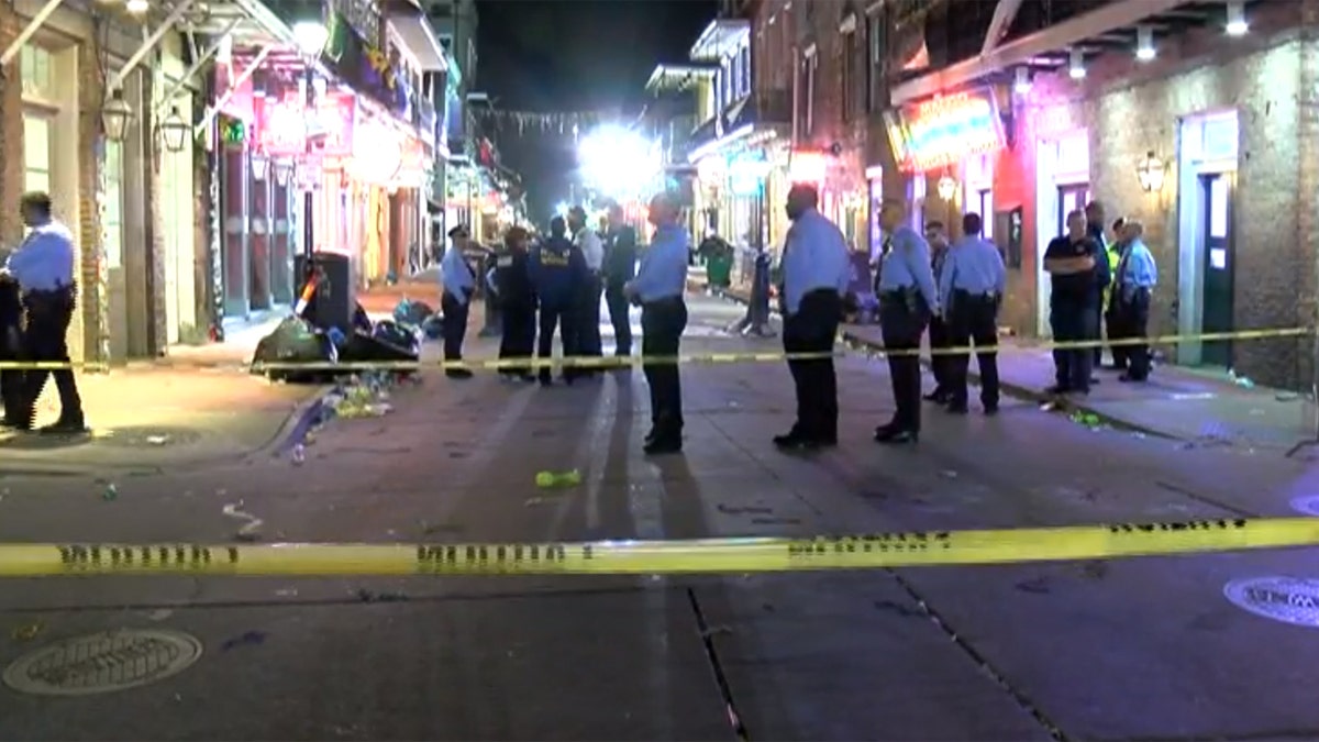 The shooting on New Orlean's famed Bourbon Street set people running for cover in nearby bars and restaurants.