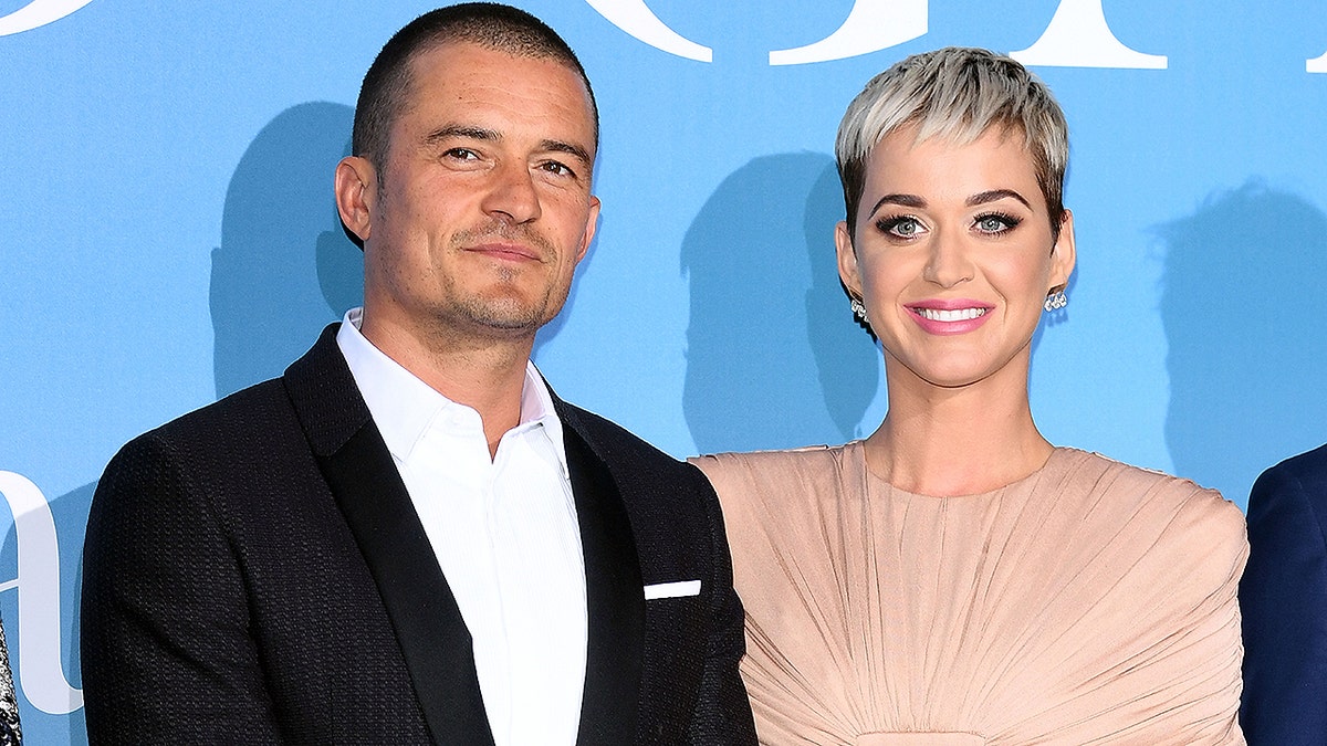 MONTE-CARLO, MONACO - SEPTEMBER 26:  Orlando Bloom and Katy Perry attend the Gala for the Global Ocean hosted by H.S.H. Prince Albert II of Monaco at Opera of Monte-Carlo on September 26, 2018 in Monte-Carlo, Monaco.  (Photo by Daniele Venturelli/Daniele Venturelli/ Getty Images)