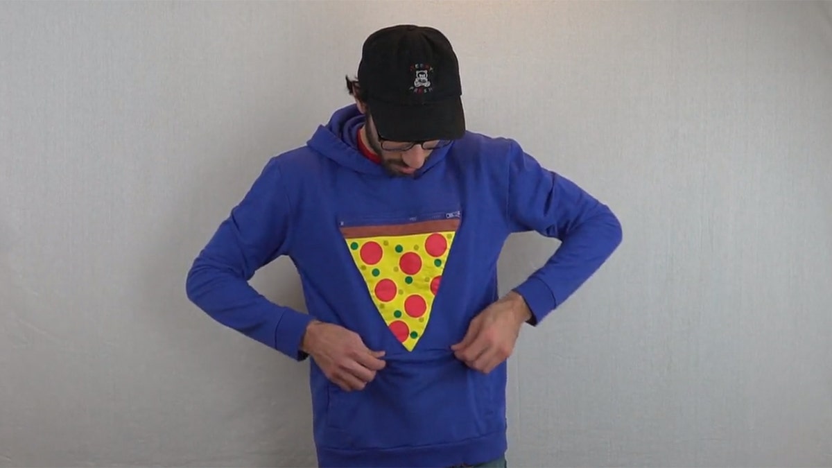 Pizza pocket' hoodie debuts for pizza lovers on the go