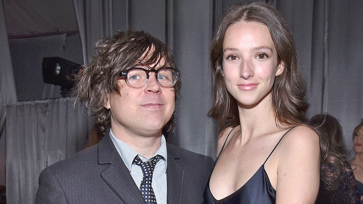 WEST HOLLYWOOD, CA - FEBRUARY 26: Recording artist Ryan Adams (L) and model Megan Butterworth attend the 25th Annual Elton John AIDS Foundation's Academy Awards Viewing Party at The City of West Hollywood Park on February 26, 2017 in West Hollywood, California. (Photo by Kevin Mazur/Getty Images for EJAF )