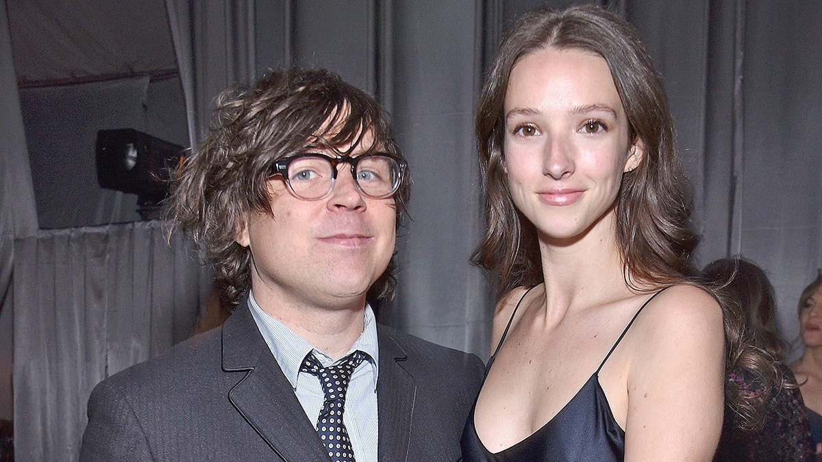 WEST HOLLYWOOD, CA - FEBRUARY 26: Recording artist Ryan Adams (L) and model Megan Butterworth attend the 25th Annual Elton John AIDS Foundation's Academy Awards Viewing Party at The City of West Hollywood Park on February 26, 2017 in West Hollywood, California.  (Photo by Kevin Mazur/Getty Images for EJAF )