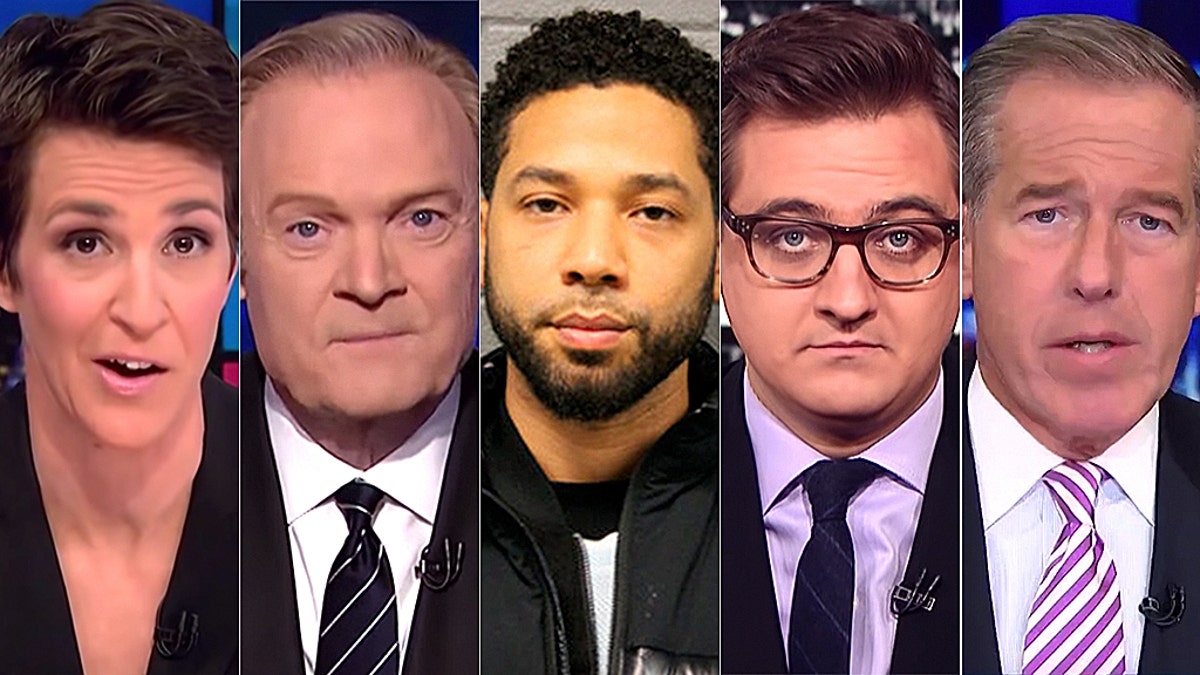 MSNBC hosts Rachel Maddow, Lawrence O’Donnell, Chris Hayes and Brian Williams have ignored the Jussie Smollett scandal