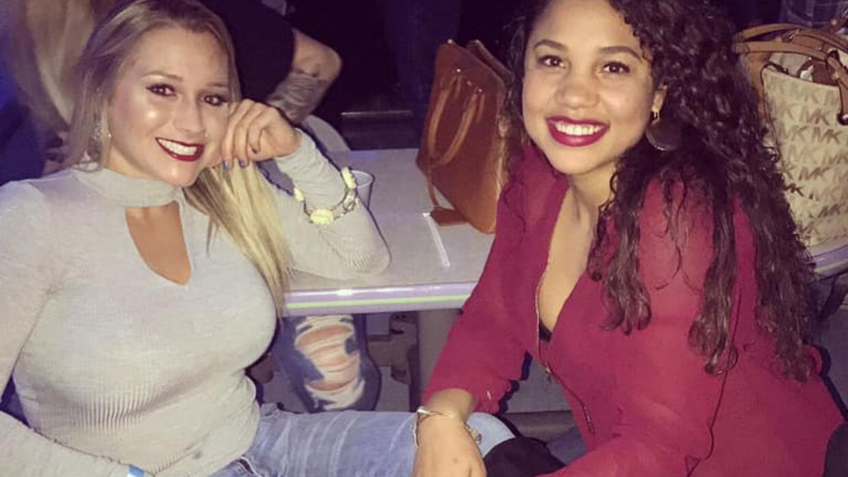 Savannah Spurlock with her best friend, Sabrina Speratos. Speratos says Spurlock would have “jumped out of the car” if she knew the three men she was last seen with planned on driving her one hour south to rural Garrard County