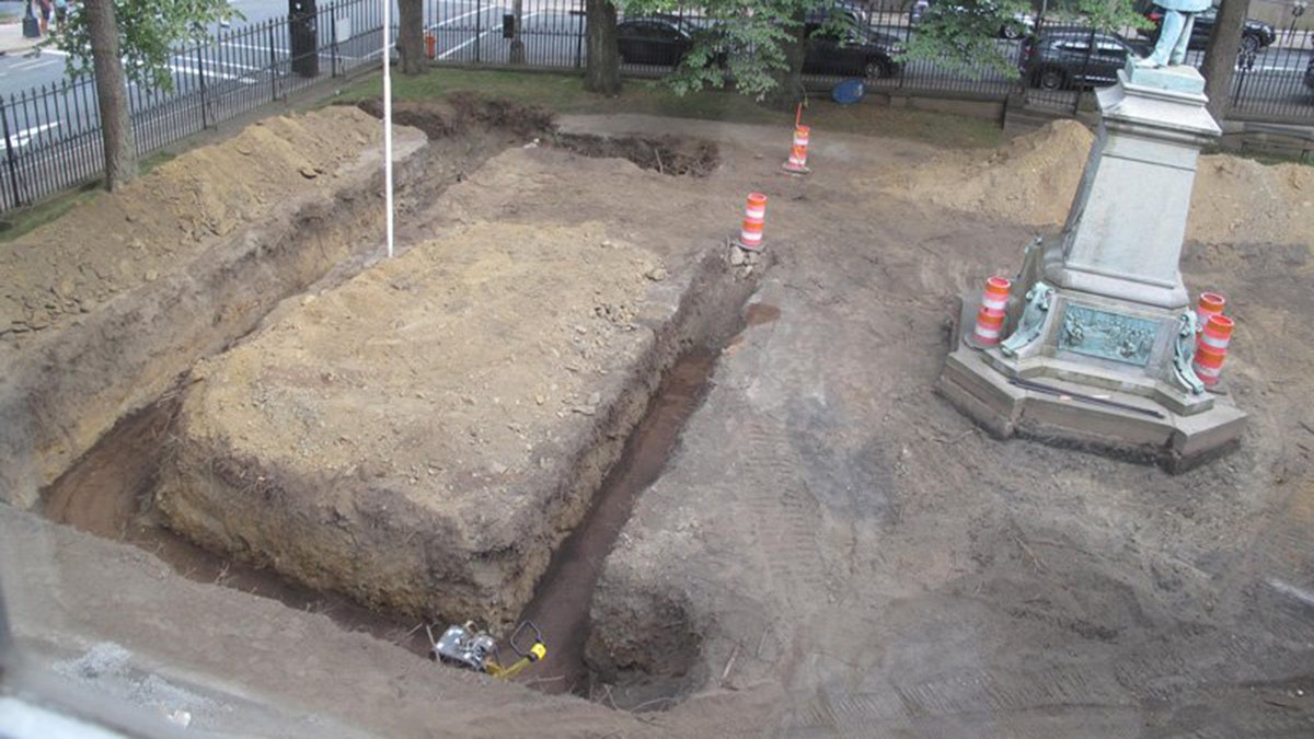 The vault was discovered during a major project to renovate the gardens of Province House in Halifax, Nova Scotia.