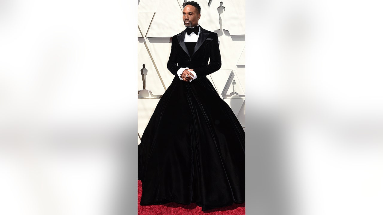 tuxedo dress golden globes Tux Dress Billy Porter Golden Globes 2023 Porter Tuxedo Gown Oscars 2019 Bill Porter Red Carpet