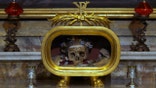Relic of St. Valentine in the church of Santa Maria in Cosmedin, Rome.