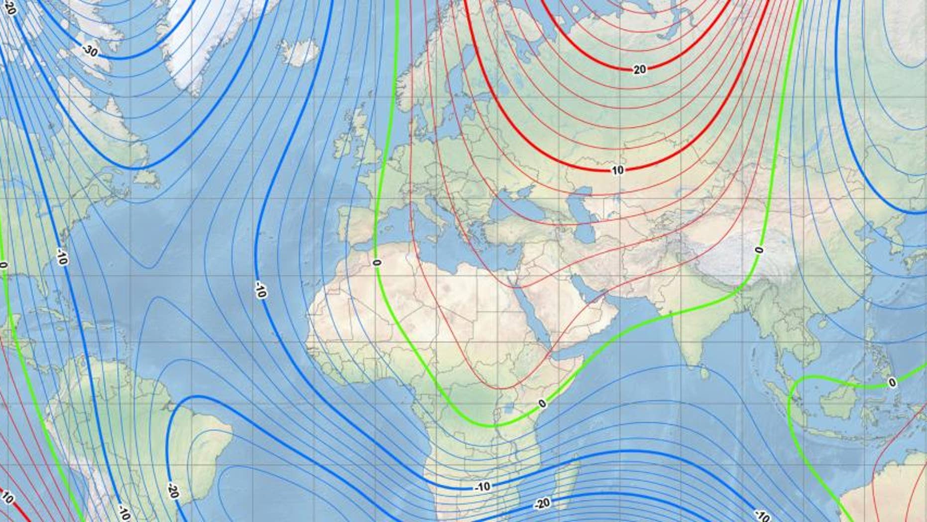 Earth’s magnetic north pole is shifting toward Russia, scientists say 6792e2ea-WMM