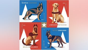 Military dogs to be honored on Postal Service stamps later this year