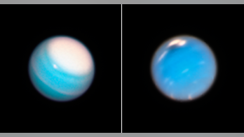 NASA's Hubble telescope uncovers Neptune's new 'mysterious dark vortex,' Uranus' giant white cap